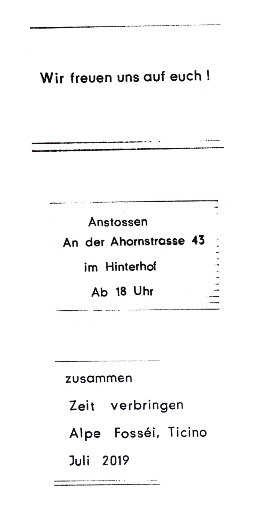 Einladung